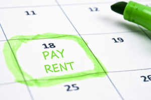 Pay rent mark